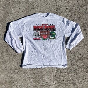 Jerzees White Rose Bowl Long Sleeve Tee